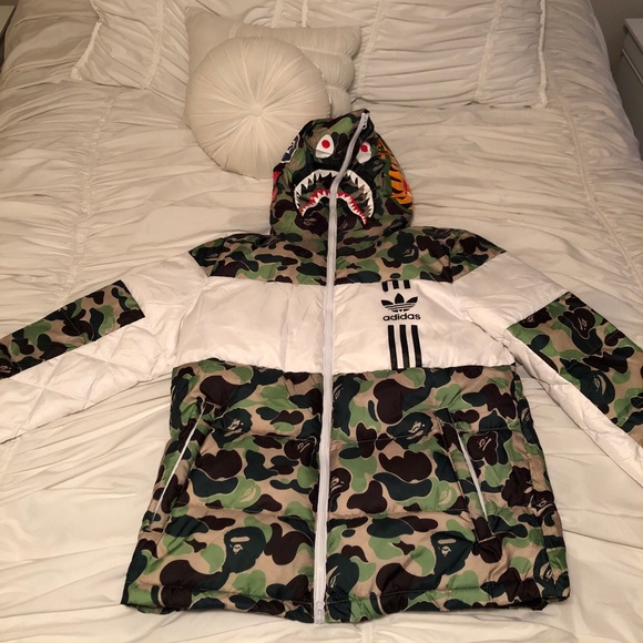 bape x adidas puffer jacket